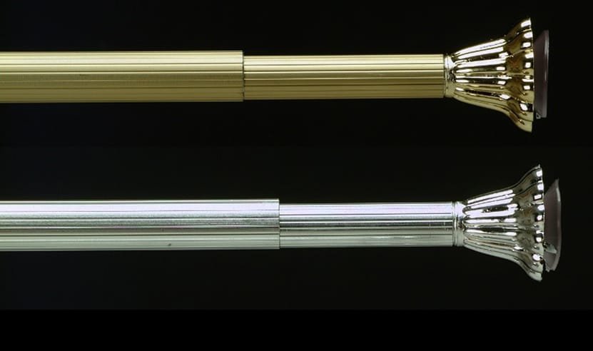 BARRAL LUJO ESTRIADO EXT 1.00 A 2.00 MT COLOR ORO O PLATA - (ELP-047) - Imagen 2