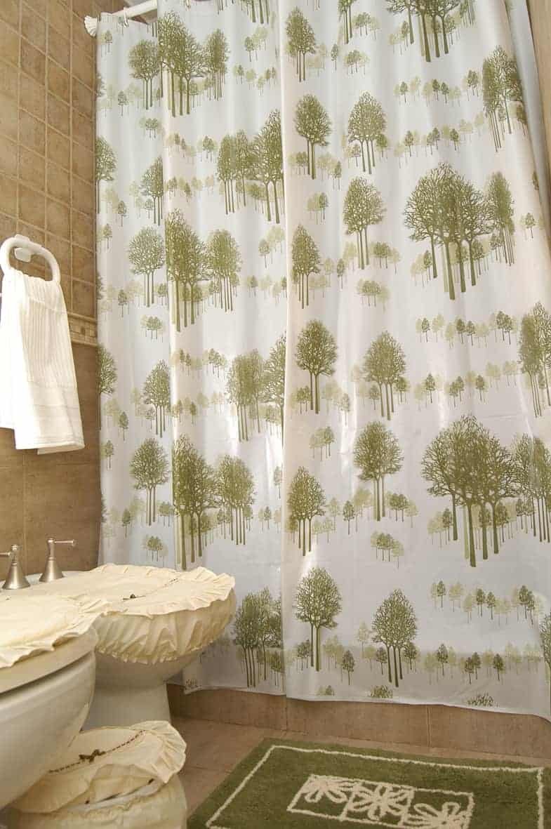 CORTINA BAÑO PLASTICA BASIC DOBLE CON PROTECTOR Y GANCHOS - (ELP-017) - Imagen 4