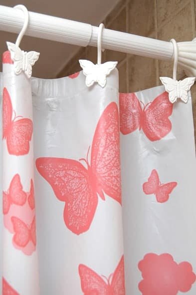 GANCHO CORTINA DE BAÑO FANTASIA BLANCO O BEIGE EN BOLSA X12 UN - (ELP-034) - Imagen 3
