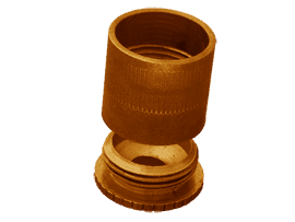SOPORTE TUBULAR 1/2 CON TERMINAL DE BRONCE - (NZN-316)