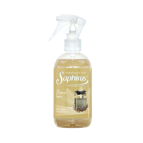 AROMATIZANTE TEXTIL FRAGANCIA FAMA 250 ML SAPHIRUS - (SPH-FT88)