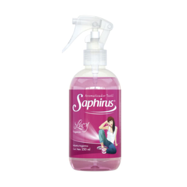 AROMATIZANTE TEXTIL FRAGANCIA LUCY 250 ML SAPHIRUS - (SPH-FT58)