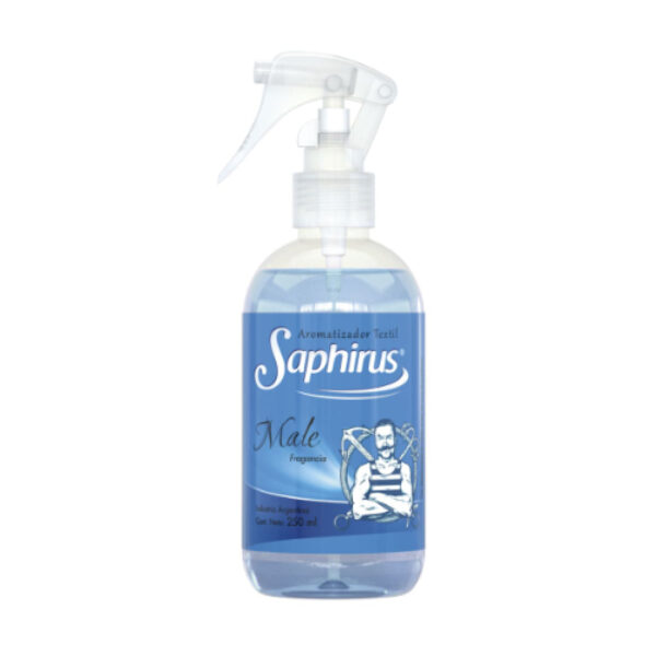 AROMATIZANTE TEXTIL FRAGANCIA MALE 250 ML SAPHIRUS - (SPH-FT59)