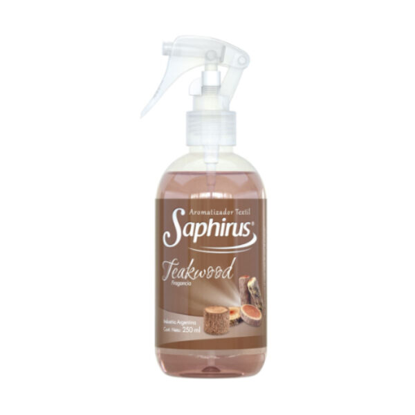 AROMATIZANTE TEXTIL FRAGANCIA TEAKWOOD 250 ML SAPHIRUS - (SPH-FT73)