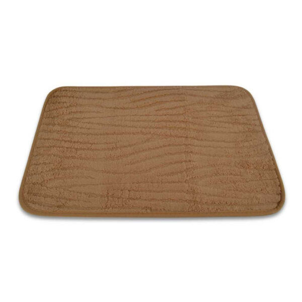Alfombra baño textura con curvas 40x60 con antideslizante - (BGL-B378)