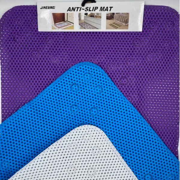 Alfombra de baño goma eva cuadrada 52x52 cm colores surtidos - (ECT-360688)
