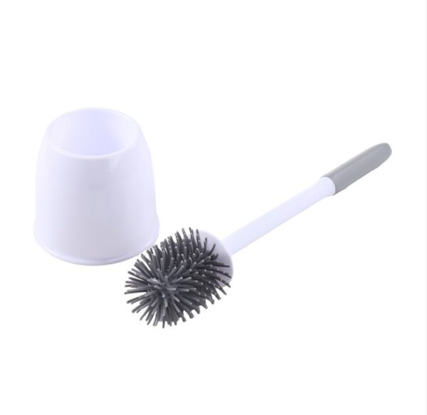 CEPILLO limpia inodoro DE SILICONA con base - (BNI-54402)