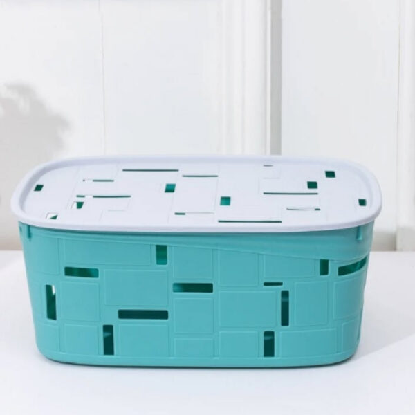 CAJA ORGANIZADORA PLASTICA CALADA 36x28x16 CM - (ECT-162443)