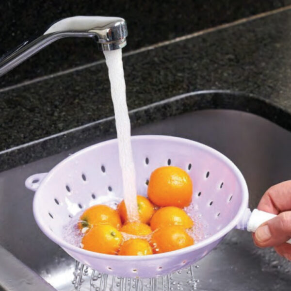 COLADOR PLASTICO CUCHARA CON MANGO APTO LAVAVAJILLAS 28 X 12 X 8 CM - (BTH-900140)