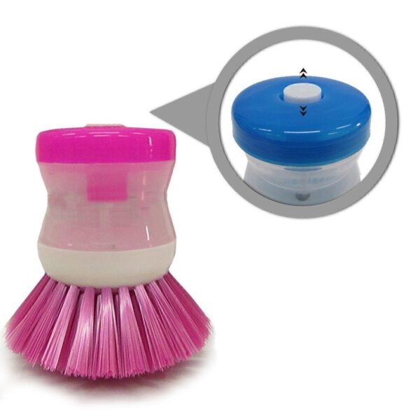 Cepillo lavavajilla plastico con dosificador reforzado - (TYT-CE090)