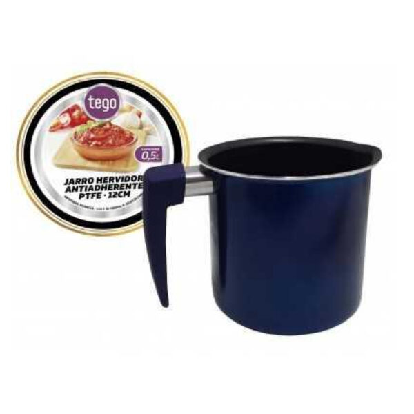 Jarro hervidor ceramico AZUL 12x12,5cm TEGO 2mm - (RYB-68199)