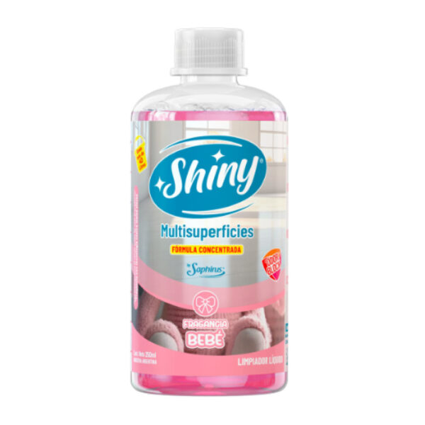Limpiador liquido multisuperficies Shiny 250ml rinde 40 litros BEBE - (SPH-LL06)