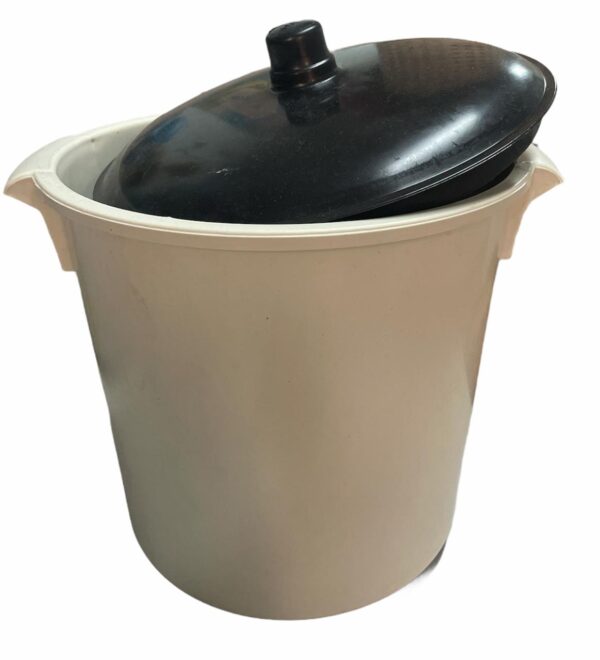 CESTO PLASTICO DE RESIDUO 15LT REDONDO C/TAPA - (NWP-466)