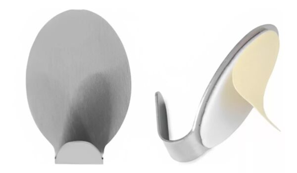 PERCHITA ACERO INOXIDABLE REDONDA BLISTER X 2 UNIDADES AUTOADHESIVA - (RYB-41835)