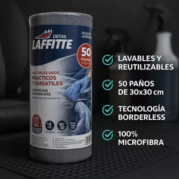 Paño de microfibra 30x30 cm en rollo x50 unidades - (TYT-PA015)