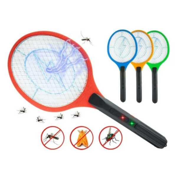 RAQUETA PALETA MATA MOSQUITOS POR DESCARGA ELECTRICA A PILAS AA - (SOL-PAL)