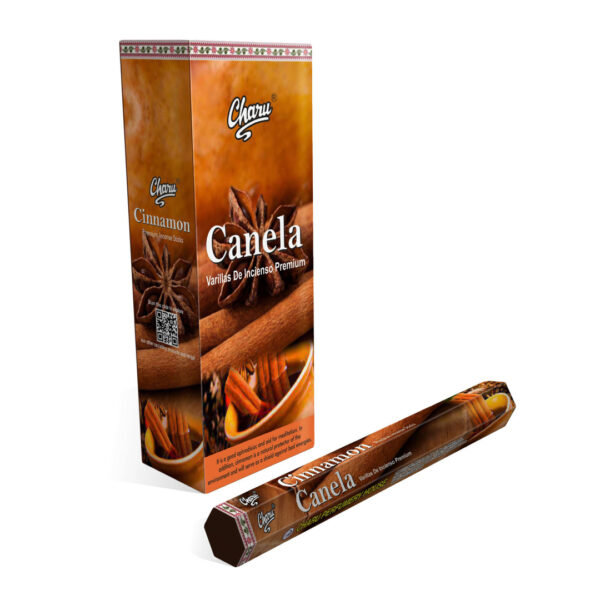 SAHUMERIO Hexagonal CHARU Canela - caja x6 hexagonos - (VSH-SCH7)