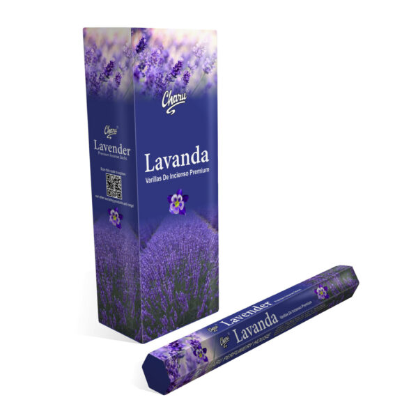 SAHUMERIO Hexagonal CHARU Lavanda - caja x6 hexagonos - (VSH-SCH11)