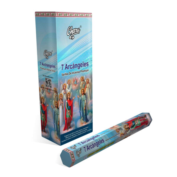 SAHUMERIO Hexagonal CHARU Siete arcángeles- caja x6 hexagonos - (VSH-SCH21)