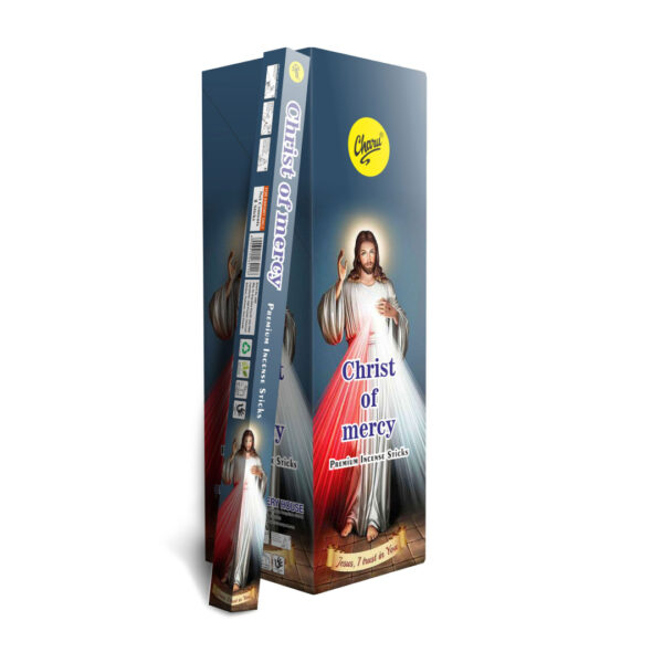 SAHUMERIO Square CHARU Cristo de la misericordia - pack x25 cajitas - (VSH-SSC1)