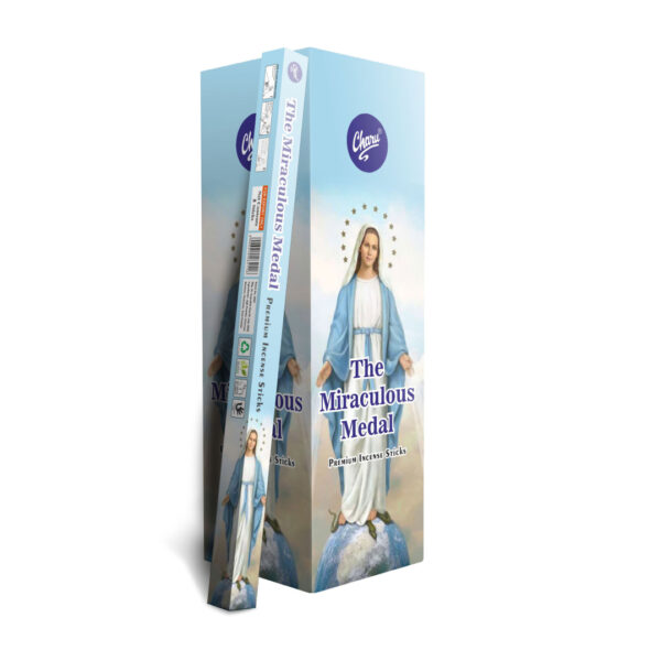 SAHUMERIO Square CHARU Medalla milagrosa - pack x25 cajitas - (VSH-SSC5)
