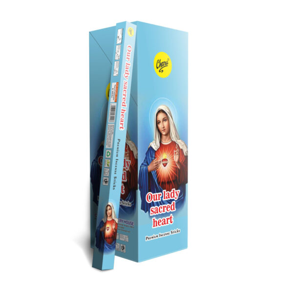 SAHUMERIO Square CHARU Nuestra señora del sagrado corazón - pack x25 cajitas - (VSH-SSC7)