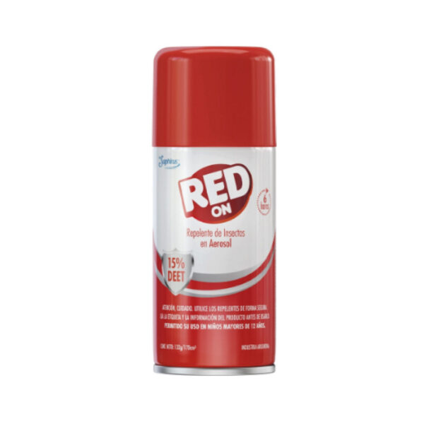 REPELENTE Para Mosquito  RED ON 170g. 15% DEEP 6hs. De Duración *ROJO* - (SPH-RD03)