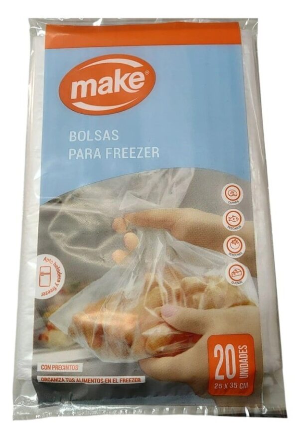 BOLSA PARA FREEZER Con Precintos  20 X 30CM-20 Unidades - (YSH-7008)